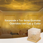 Lámpara de ondulación de agua giratoria