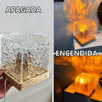 Lámpara de ondulación de agua giratoria